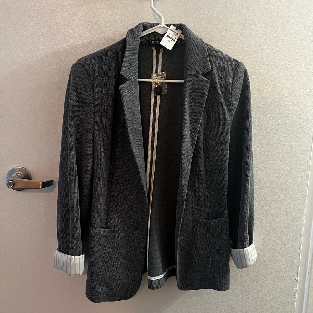 Grey blazer from express size small